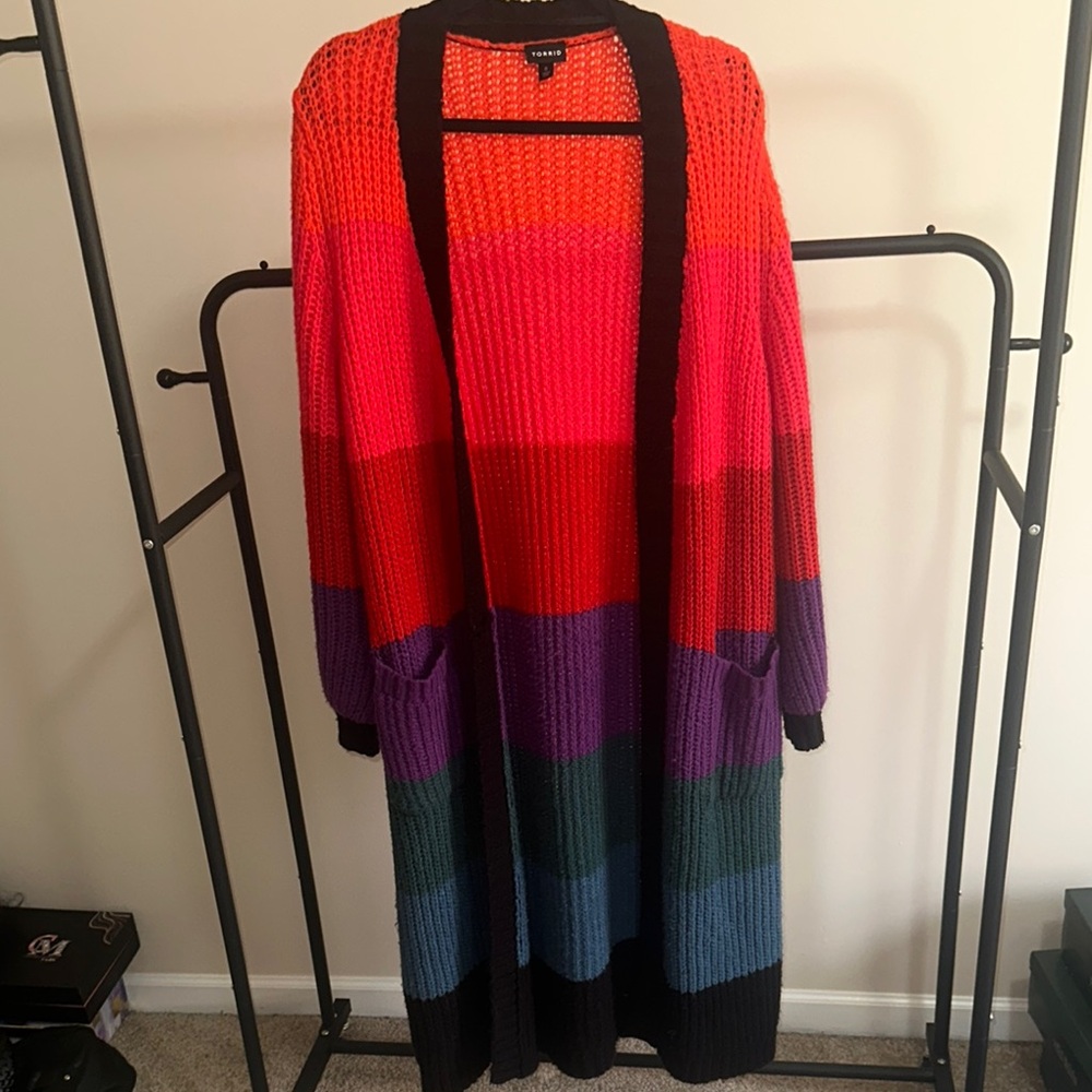 Colorful Striped Women's Sweater